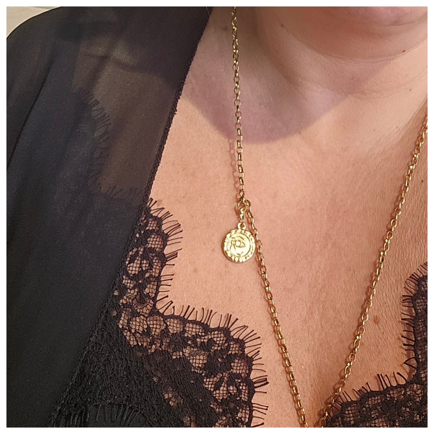 Breloque médaille œil d’Horus