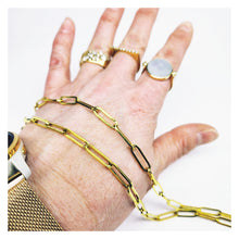 Charger l'image dans la galerie, Chaîne de lunettes dorée acier inoxydable