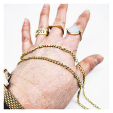 Charger l'image dans la galerie, Chaîne de lunettes dorée acier inoxydable