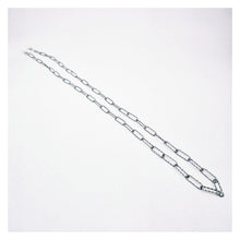 Charger l'image dans la galerie, Chaîne de lunettes argentée effet diamanté acier inoxydable