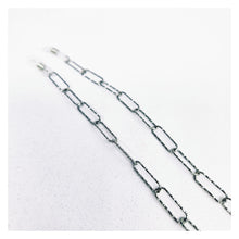 Charger l'image dans la galerie, Chaîne de lunettes argentée effet diamanté acier inoxydable