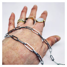 Charger l'image dans la galerie, Chaîne de lunettes argentée acier inoxydable
