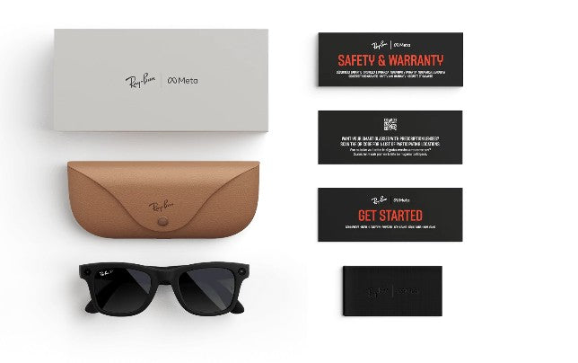 META 1 WAYFARER Ray Ban 4006 Noir pola graphite T50