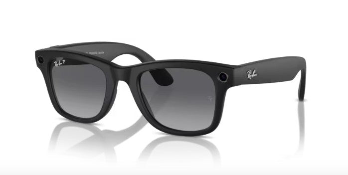 META 1 WAYFARER Ray Ban 4006 Noir Graphite Polarisés T50