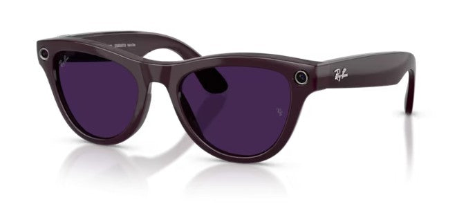 META 2  SKYLER Ray Ban 4014 Violet Mystique Transition Améthyste T 52