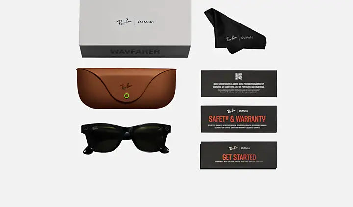 META 1 WAYFARER Ray Ban 4006 Noir Transition Graphite T50