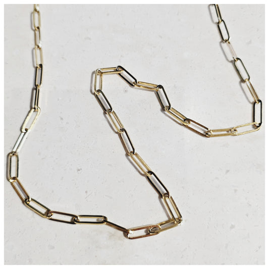 Chaîne de lunettes dorée aluminium compatible avec breloques
