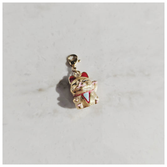Breloque chat chance Maneki Neko