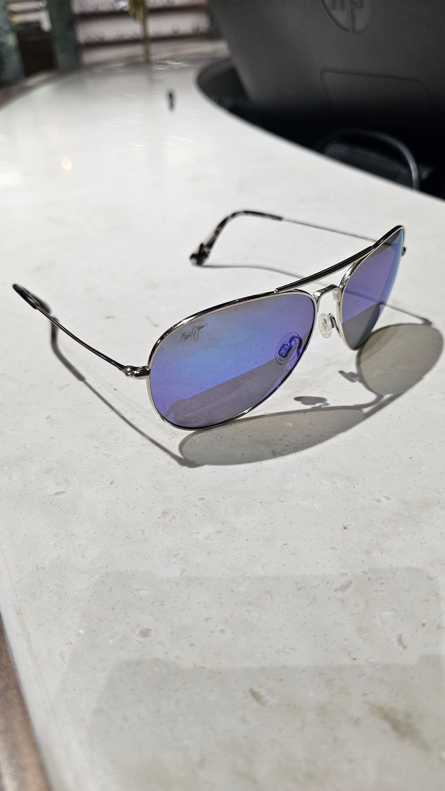 Lunettes de soleil Maui Jim comme Emmanuel Macron
