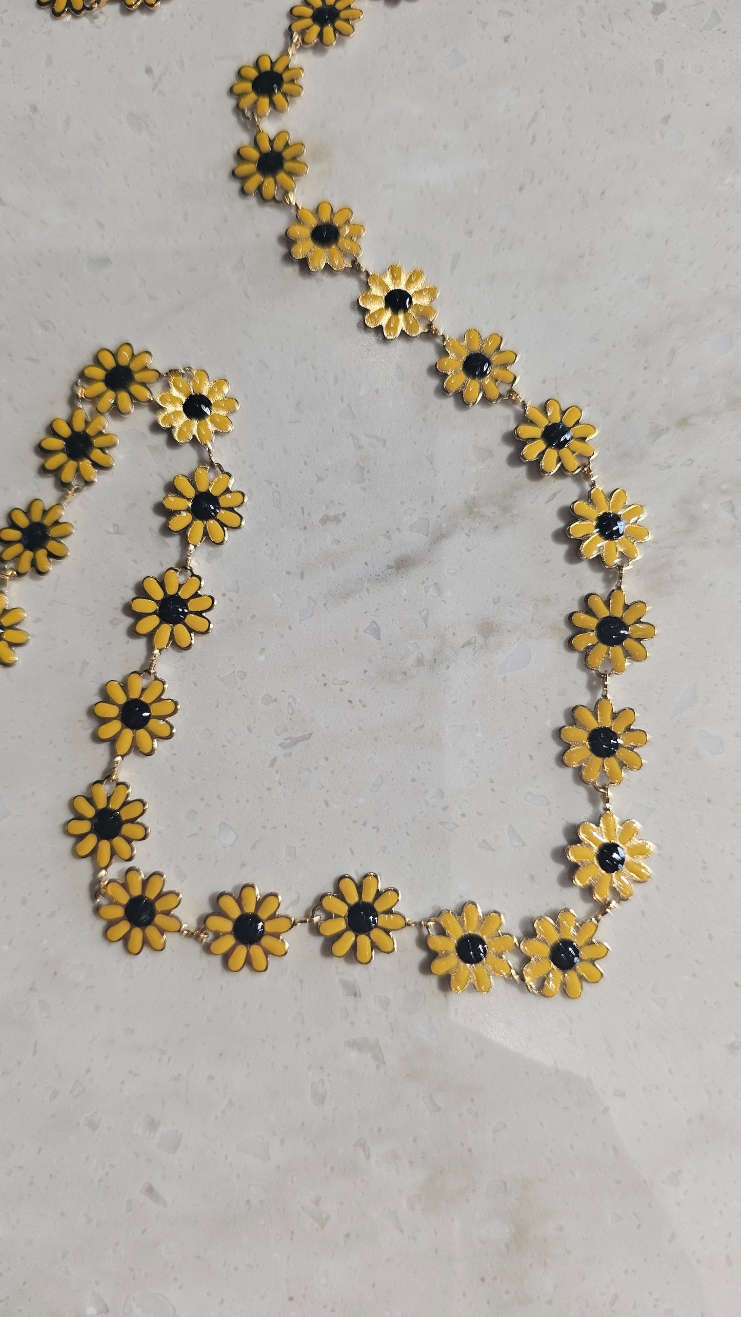 Chaîne de lunettes fleurs acier inoxydable