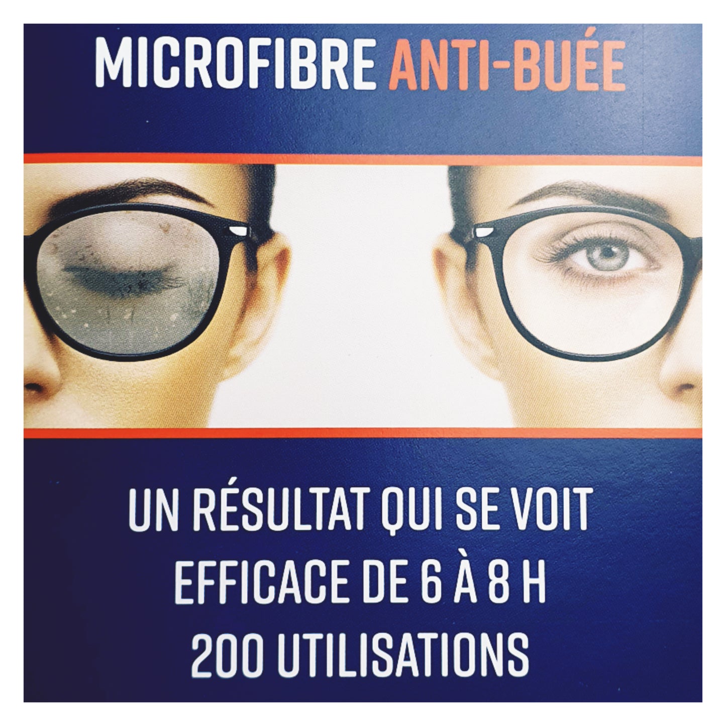 Lingette microfibre ANTI BUEE
